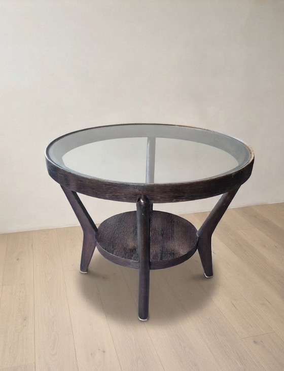 Coffee Table By Karel Kozelka & Antonín Kropáček For Interier Praha, 1940s, Czechoslovakia, 73 × 57 × 57 Cm (photo 5 of 6)