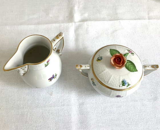 Image 1 of Service à café Herend original « Mille Fleurs »