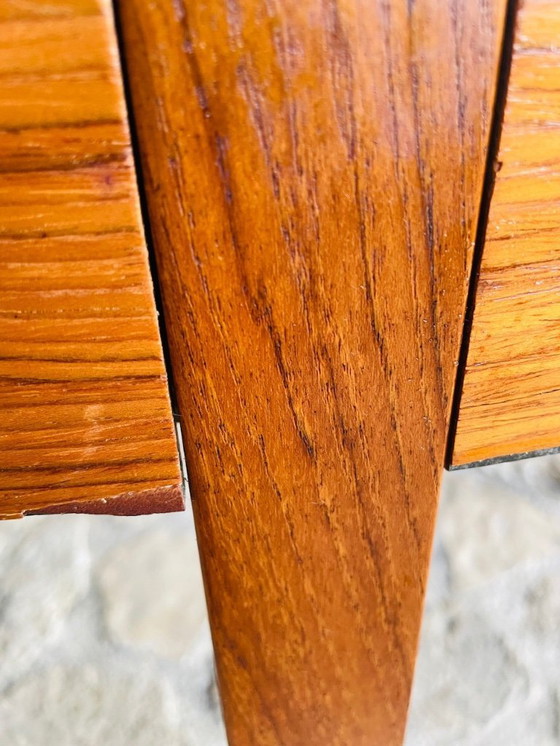 Image 1 of Mid-Century Extendable Teak Dining Table with Butterfly Leaf, By Van Pelt, 1960s