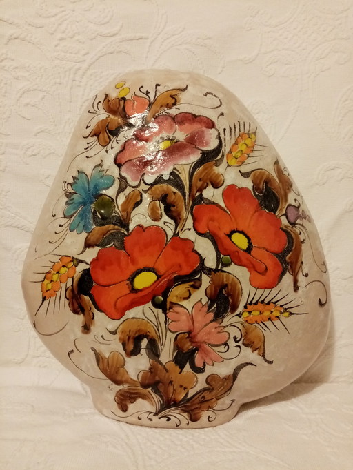 Vase Déco Italien en Céramique by Elio Schiavon 70s (31cm)