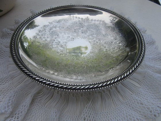 Image 1 of Ciotola da portata con piedistallo, marcata Made in England E.P.B. vintage