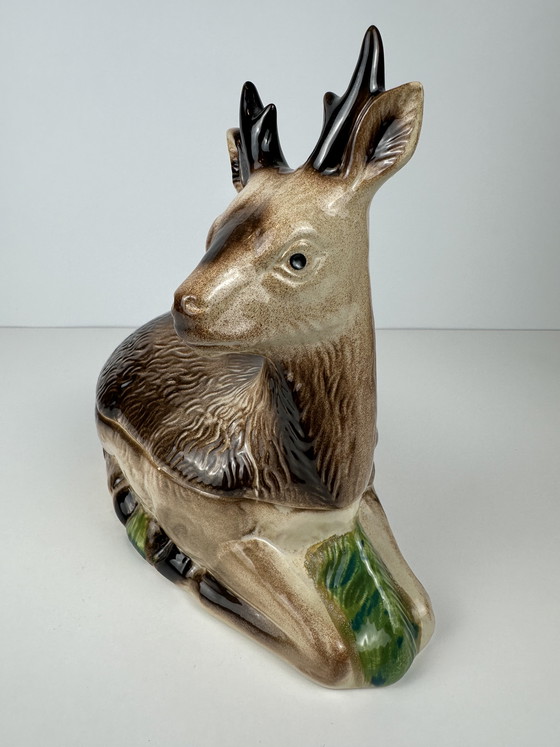 Image 1 of Vintage majolica terrine with lid - Michel Caugant