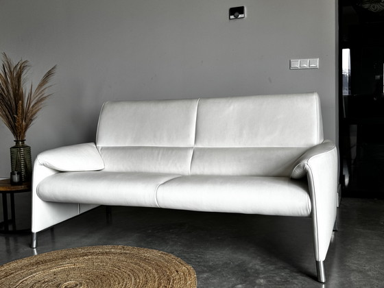 Image 1 of Leolux Felizia Design Sofa – White Leather – 185cm