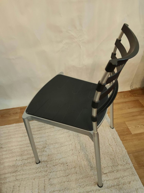 Sedia ICE KS 200 di Kasper Salto, Fritz Hansen – Sedie da pranzo, Plastica, Alluminio, Vintage (photo 3 of 5)