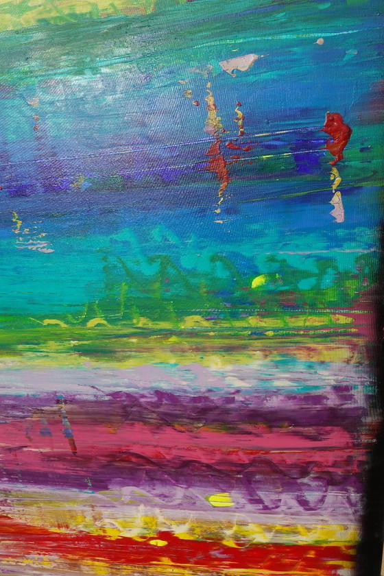 Abstract A1402 - Groot Origineel Schilderij – Schilderijen & Tekeningen, Canvas (photo 15 of 19)