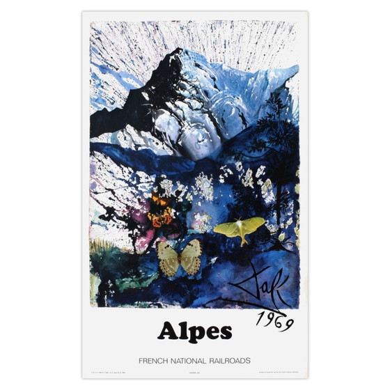 Image 1 of Salvador DALI SNCF - French National Railroads - Alpes (small) Poster 1970