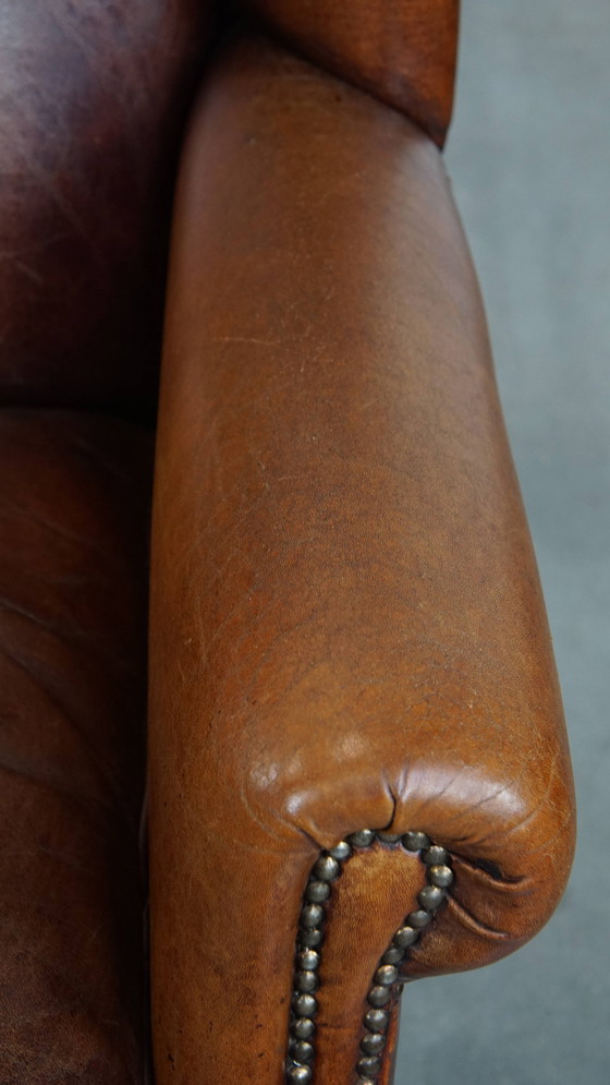 Image 1 of Grote Schapenleren Oorfauteuil