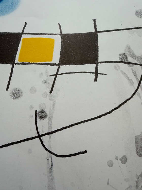 Joan Miró (1893–1983), L’Exilé Noir, Galerie Peerlings Krefeld, 1987, cartel de exposición antiguo, impreso (photo 6 of 10)