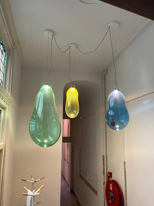 Alex de Witte - The Big Bubble small colored glass yellow