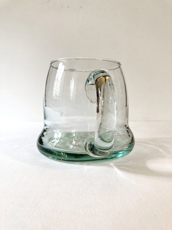 Image 1 of 5 Bierkrüge aus blasenfreiem, mundgeblasenem Glas