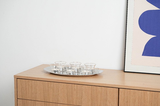 Image 1 of Set of glass cups, Italian design, 1980s, production: Italy