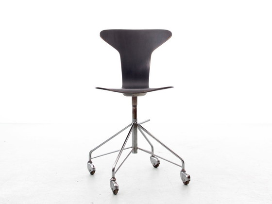 Image 1 of Skandinavischer Stuhl auf Rollen oder Drehstuhl von Munkegaard.