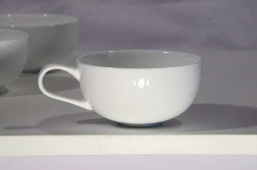3 tazas de té de porcelana blanca, 10x5 cm, 200 ml. – servies, Porcelain (photo 2 of 5)