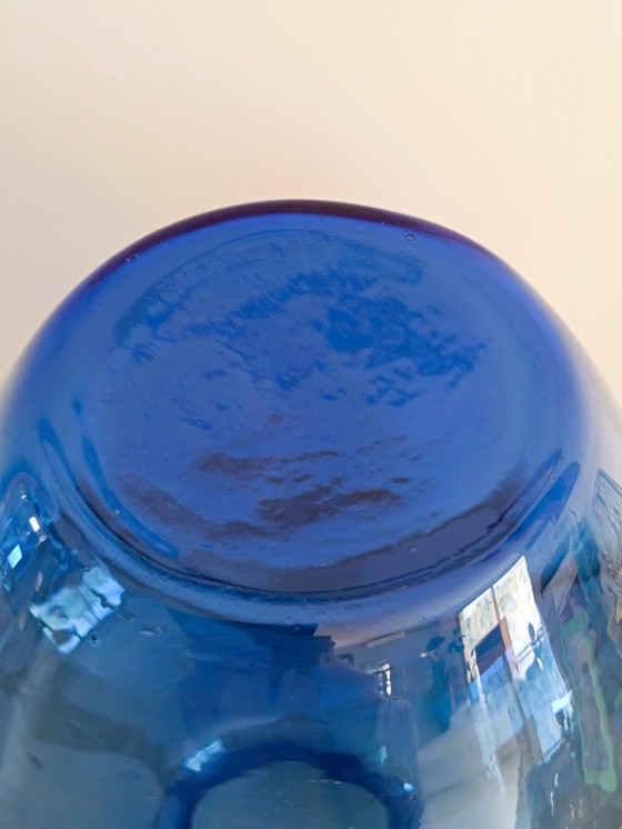 Image 1 of Grande vaso di vetro blu