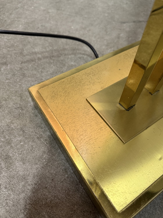 Image 1 of Lampada da terra Lustrerie Deknudt Hollywood Regency color oro