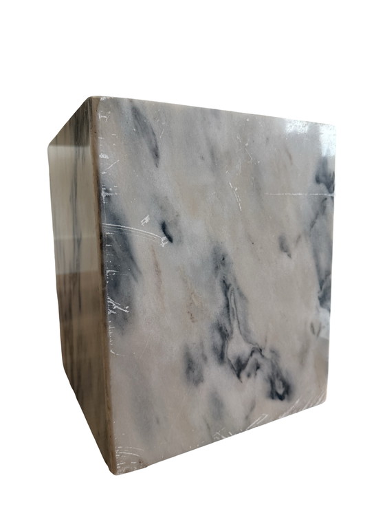 Image 1 of Vintage Bianco Carrara marmeren nesting tables, Italië 1960