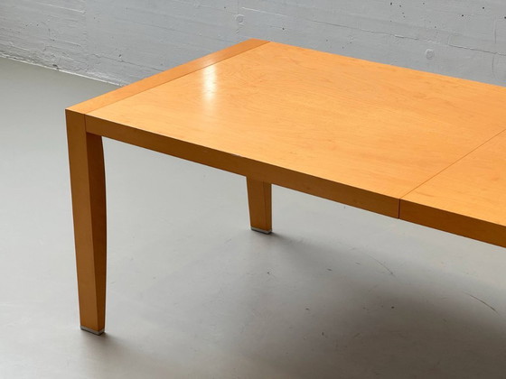 Image 1 of Extendable designer dining table by Chi Wing Lo for Giorgetti, Italy, 1990s
