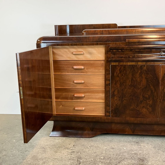 Image 1 of Art Deco buffet, walnut and burl wood, ca. 1930s