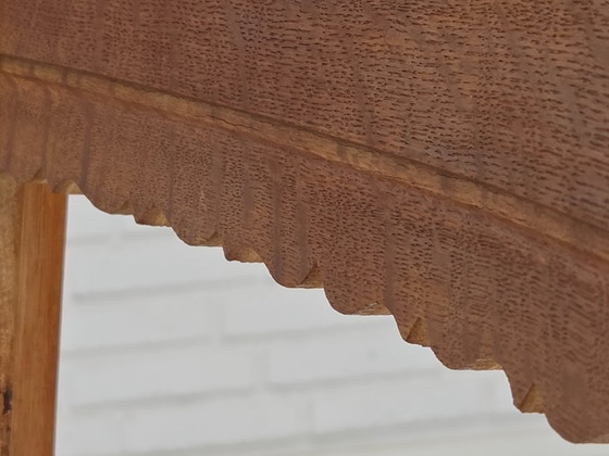 Image 1 of Poltrona danese degli anni '60, completamente rivestita, pelle di mucca, rovere.