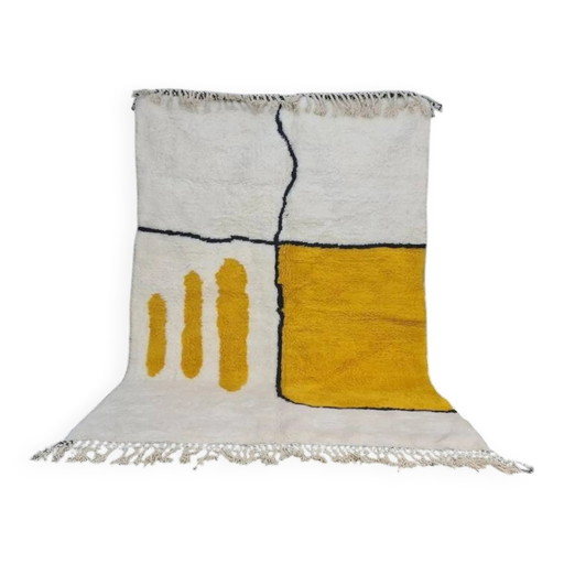 Alfombra marroquí amarilla 240/160cm