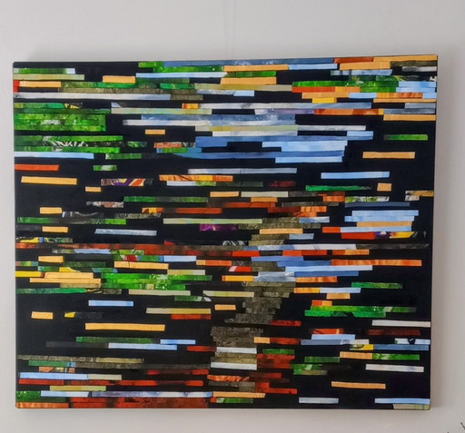 T. van Steenbergen "Various Stripes" 120 x 100 cm New