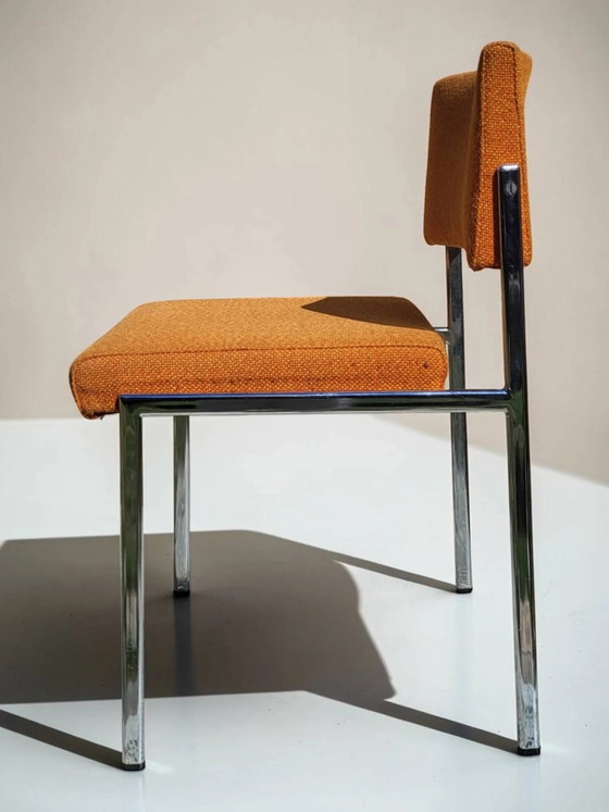 Sedia design vintage, struttura tubolare cromata, anni '60-'70. – Sedie da pranzo, Metal, Scandinavian (photo 7 of 9)