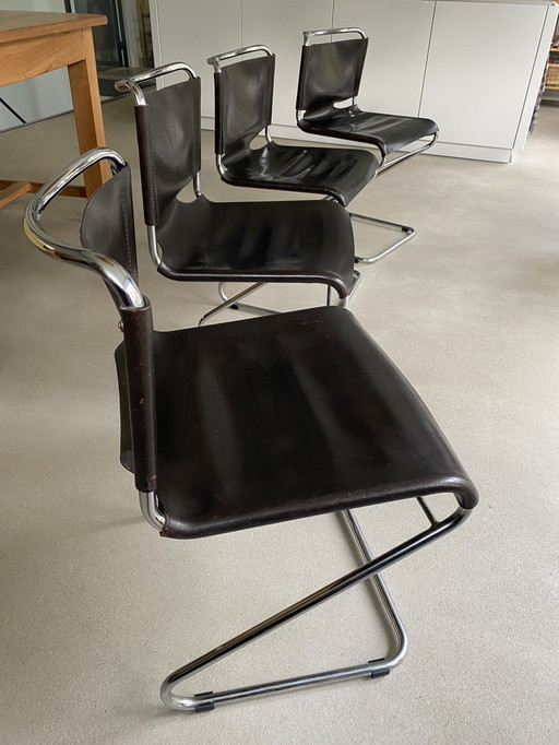 4 x 'Biscia' Pascal Mourgue Steiner Esszimmerstühle aus den 1960er Jahren