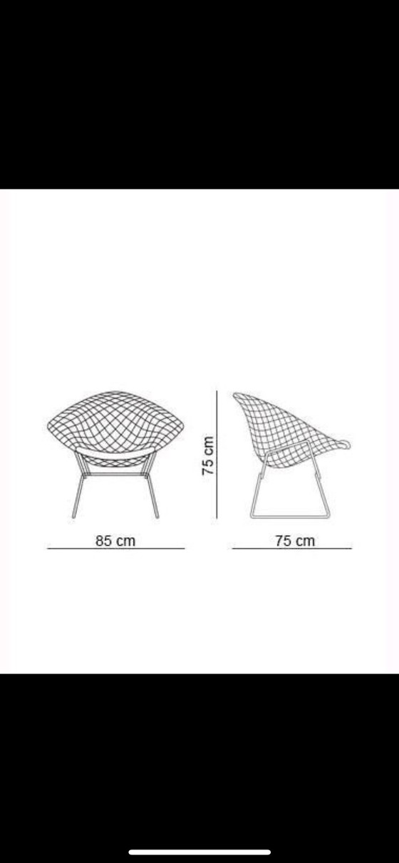 Image 1 of Diamond Chair Harry Bertoia