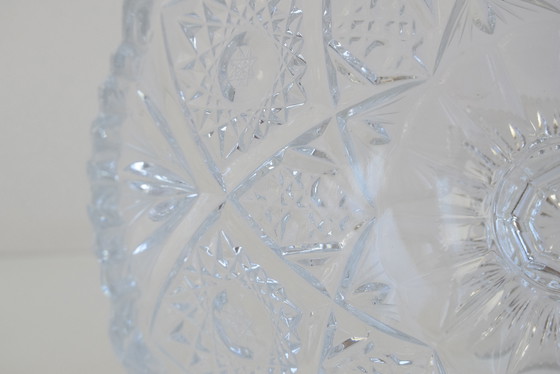 Image 1 of Élégante coupe en cristal taillé Tchécoslovaquie, 20e siècle