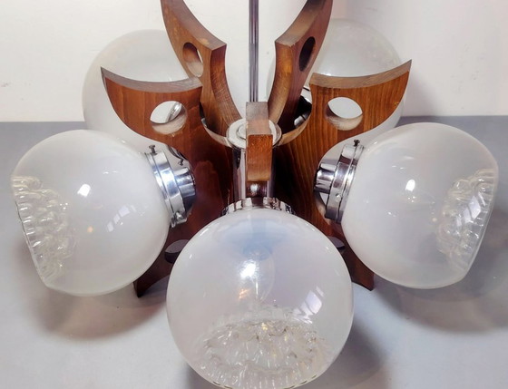 Image 1 of Space Age Sputnik Futurist Ceiling Light