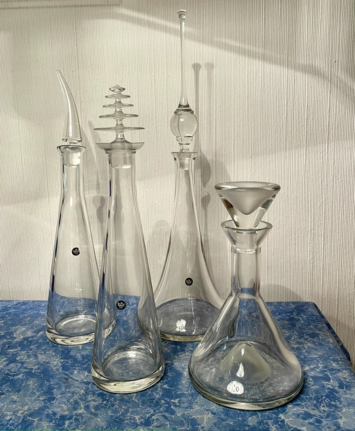 Lead crystal carafes, Rosenthal, collector's items