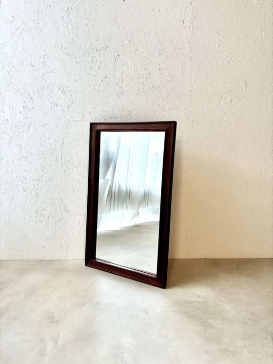 Image 1 of Espejo de pared danés de diseño elegante de los años sesenta