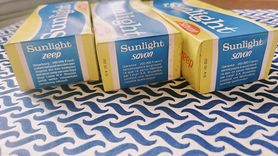 Image 1 of Savon Sunlight de qualité muséale - Trio de boîtes vintage intactes