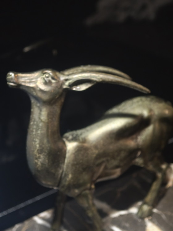 Image 1 of Art Deco Gazelle Lamp