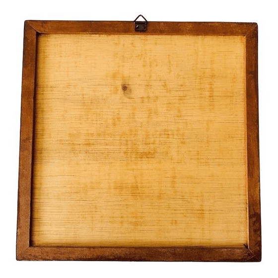 Image 1 of Sottobicchiere vintage in piastrelle Vallauris, decorazione murale Strelitzia di Raymonde Leduc, anni '60.