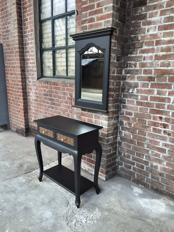 Image 1 of Table d'appoint - Console + Miroir