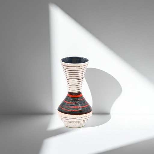 Scheurich 523-21 West German Fat Lava Vase – Vintage Mid-Century Modern Pottery