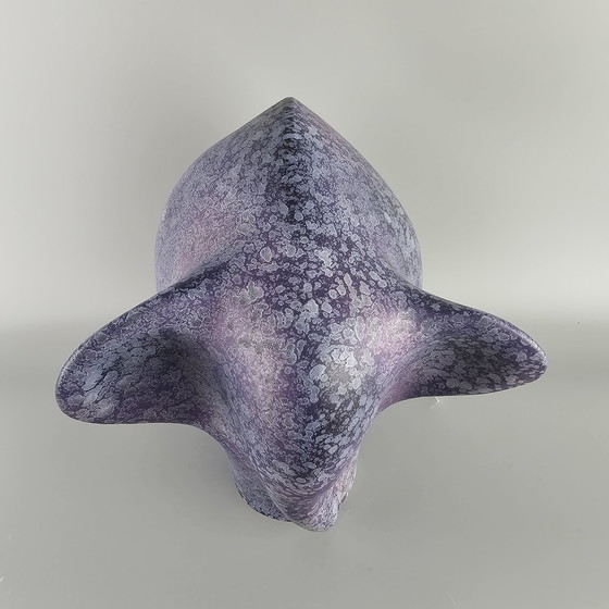 Image 1 of XL Vintage West-Duitse Fat Lava Olifant Gemaakt Door Ruscha. Kleuren: Paars.