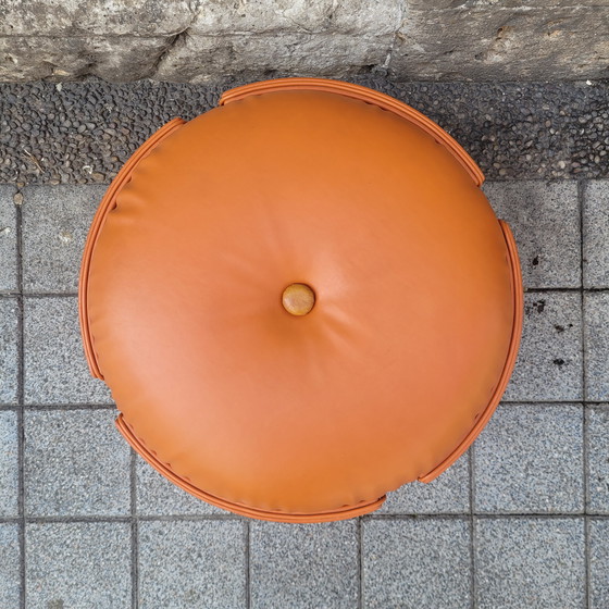 Image 1 of Puff naranja, serie Dilly Dally, Luigi Massoni para Poltrona Frau, 70’s - Italia