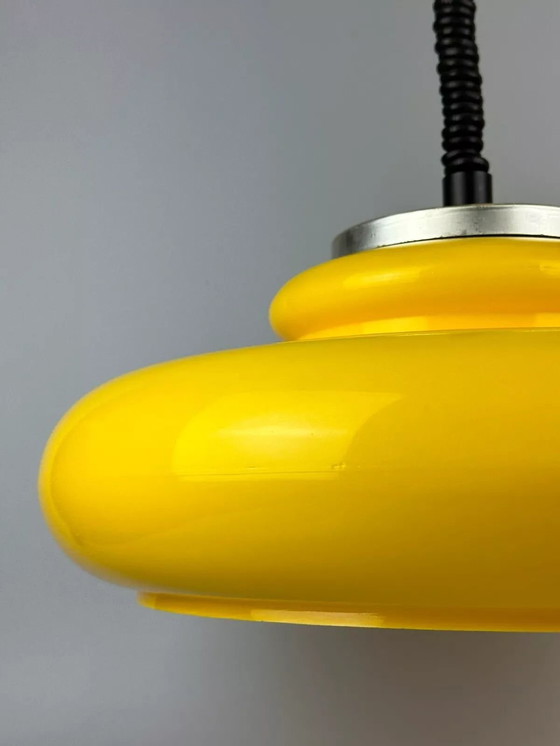 Image 1 of Lampada da soffitto anni '60-'70, lampada a sospensione, plastica, metallo cromato, design spaziale