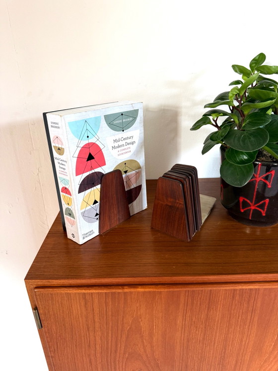 10x vintage Rosewood bookend, Kai Kristiansen ‘60, Bookcases, Metal, Brown (photo 3 of 5)
