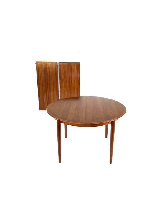 Image 1 of Vintage extendable Danish teak dining table, 1960s