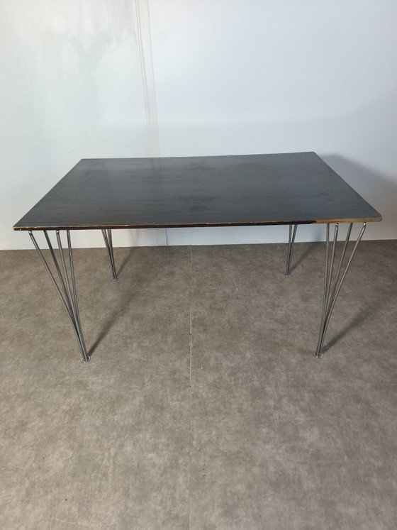 Tavolo Rettangolare Fritz Hansen anni '70 Piet Hein Bruno Mathsson Arne Jacobsen – Tavoli da pranzo, Wood (photo 3 of 11)