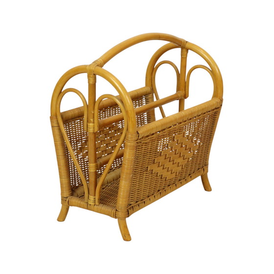 Image 1 of Revistero Boho de ratán y bambú