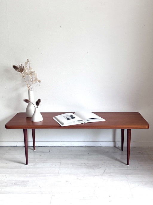 Vintage Teak Coffee Table 1960s – salontafels, Wood (photo 2 of 9)