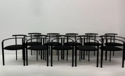 Set di 6 sedie da pranzo Martina postmoderne di Carlo Bimbi per Segis Italia, anni '80
