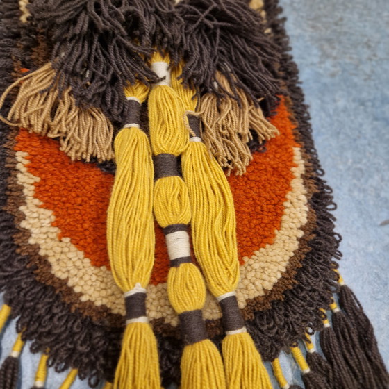 Image 1 of Jaren 70 Vintage Wandkleed Muurkleed Smyrna Smirnafix