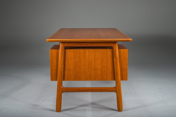 Image 1 of Teak Model 75 Desk from Omann Jun Møbelfabrik, 1960s