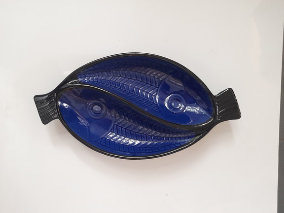 Image 1 of Piatto doppio per pesce in ceramica danese