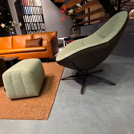 Fauteuil Label Hidde Soft avec pouf Cocoon